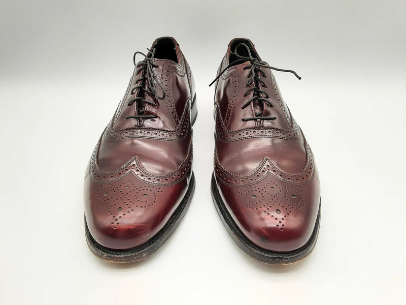 Florsheim Royal Imperial Wingtip Red Leather Dress Shoes Size 11.5 M Do0724rxde