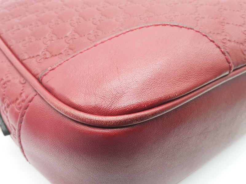 Gucci 449413 Bree Red Microguccissima Leather Crossbody Bag Do0525oxzde