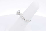 Approx. 0.8ctw Diamond Ring In 18k White Gold 4 Grams Size 6 Eb1224sxzsa