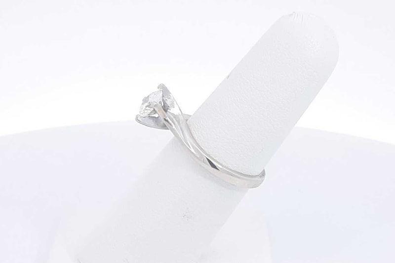 Approx. 0.8ctw Diamond Ring In 18k White Gold 4 Grams Size 6 Eb1224sxzsa