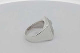 Lalique Arethuse Frosted Crystal Masque De Femme 925 Ring Size 10.25 Eb1026lxzsa