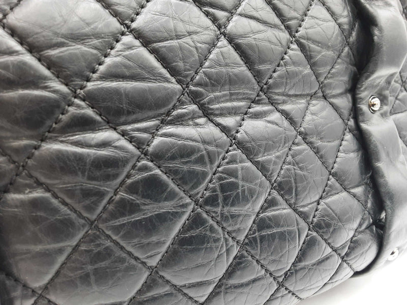 Chanel Lady Braid Tote Bag In Black Aged Calfskin Fw0425cxzdu