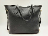 Louis Vuitton Neverfull Mm Black Empriente Leather Tote Bag Fw0225crxdu