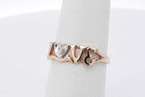 10k Yellow Gold Love Ring 1.1 Grams Size 5 Eb0826exsa