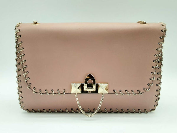 Valentino Garavani Pink Demilune Perforated Crossbody Bag Lhrxzde 144020010638