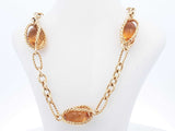 David Yurman 18k Yellow Gold Citrine Necklace With Toggle Clasp 16 Inch Eb1223lzxxsa