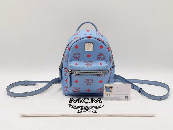 Mcm Visetos Mini Stark Bebe Boo Visetos Coated Canvas Backpack Fw1025orzdu