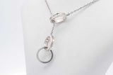 Tiffany & Co. 1837 Interlocking Circles Sterling Silver Necklace 5g Eb0126lxzsa
