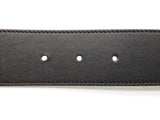 Gucci Crystal Embellished Double G Black Leather Belt Size 95/38 Sd0526crde