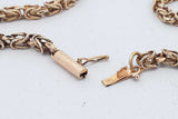 14k Yellow Gold Byzantine Link Chain Necklace 20.5 Grams 18.5 Inch Eb0926lorxsa