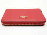 Coach Red Leather Id Zipper Wallet Do0825oxde