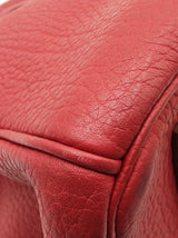 Hermès Birkin 35 Handbag In Rubis Red Clemence Leather 2009 Fw1026crxzdu
