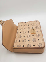 Mcm Spot Park Avenue Monogram Visetos Satchel Top Handle Bag Eb0526lrxsa
