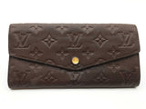 Louis Vuitton Sarah Brown Empriente Monogram Leather Wallet Do0826oxzde