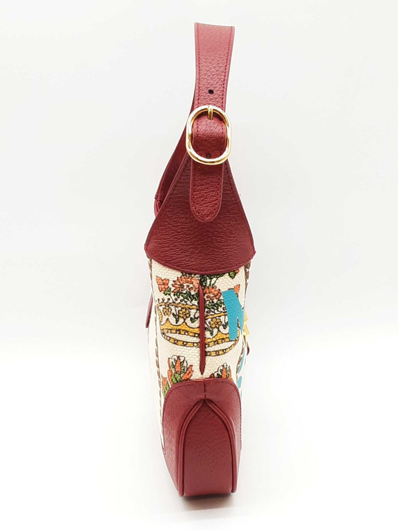 Gucci Jackie 1961 Crown Canvas Shoulder Bag Sd0525izxde