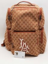 Gucci X Mlb Gg Monogram Canvas La Dodgers Backpack Eb0526rxzsa