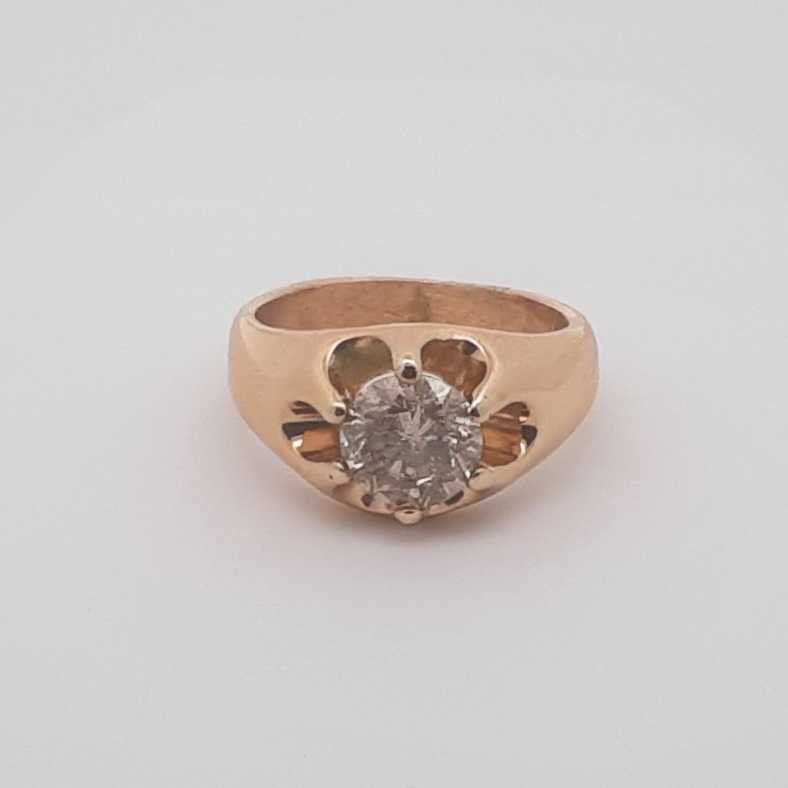 1.05ctw Diamond 14k Yellow Gold 8.3 Grams Ring Size 6.5 Sd0525izxsq