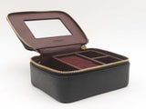 Coach Black Leather Travel Jewelry Case Sd1225ozsa