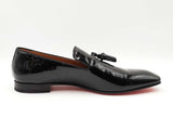 Christian Louboutin Dandelion Tassel Loafers In Patent Leather Sz 46 Fw0226oxzdu
