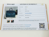 Hermes Birkin 25 Bleu Ciel Blue Togo Palladium Hardware Handbag Dolerxzde