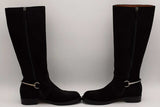 Gucci Chocolate Brown Suede Horsebit Riding Boots Size 36.5 Eb0523wxzsa