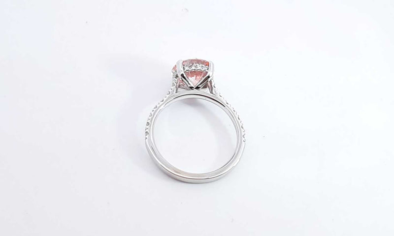 14k White Gold 2.79ctw Lab Grown Pink Diamond Ring Size 6.5 Eboerxdu144010026792