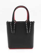 Christian Louboutin Black Leather Mini Cabata Tote Bag Eb0526rxzsa