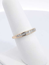 0.30 Cttw Diamond & 14k Yellow Gold Anniversary Ring 2.7 Gram Size 7 Fw0226lpzdu