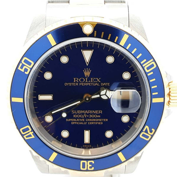Rolex Oyster Submariner Date 40mm Gold & Steel Automatic Watch Fw0925ixzdu