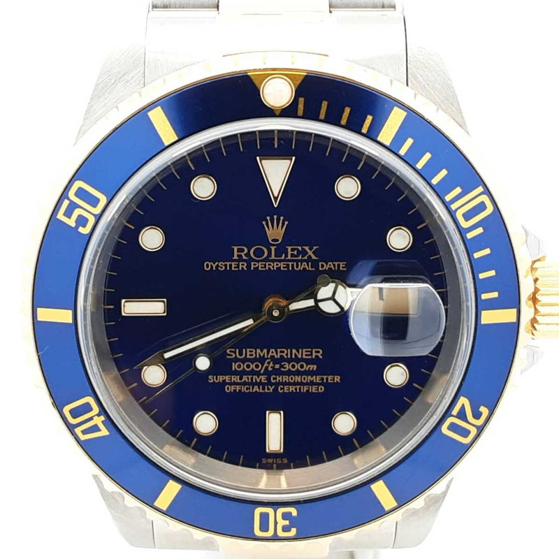 Rolex Oyster Submariner Date 40mm Gold & Steel Automatic Watch Fw0925ixzdu