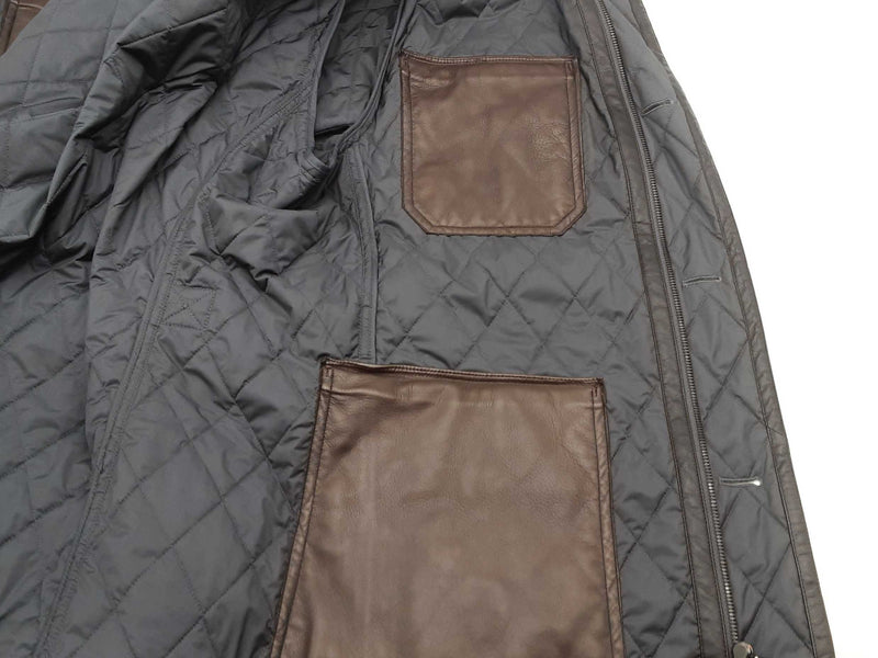 Hermes Quilted Jacket Gray Aa0525lpxzsa