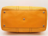 Gucci 625768 Gg Yellow Perforated Leather Weekender Duffle Bag Do1225przde