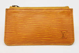 Louis Vuitton Yellow Leather Epi Key Chain Wallet Eb1026cxde