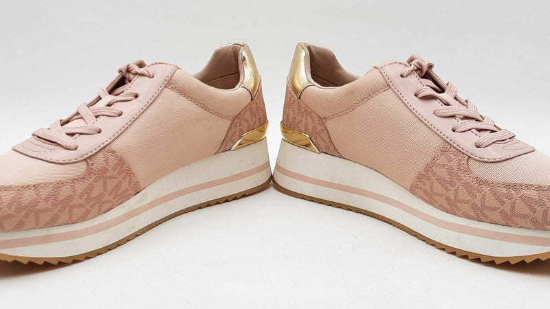 Michael Kors Monique Trainers In Ballerina Pink & Cream Size 7.5 M  Fw1125prdu