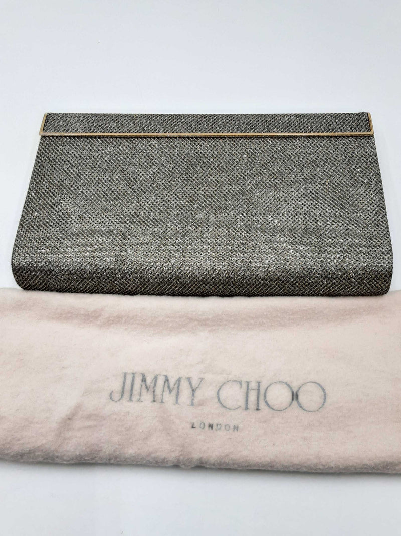 Jimmy Choo Cayla Gold Metallic Clutch Eb1124lrxdu