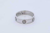 Cartier 18k White Gold Love Ring 6.9 Grams Size 59 Eb0726rixde