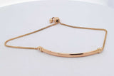 14k Yellow Gold Bar Bolo Bracelet 3.5 Grams Eb0826lcxsa