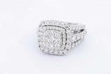 5.16ctw Lab Grown Diamond Ring In 14k White Gold 9.3 Grams Size 7 Eb0225rxzsa