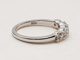 1.00 Cttw Lab Grown Diamonds 14k White Gold 2.2g Ring Size 7 Do0525wexde