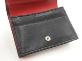 Salvatore Ferragamo Gancino City French Wallet In Black & Red Leather Fw526llxdu