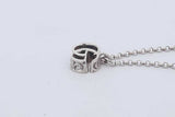 Gucci 925 Sterling Silver Gg Logo Pendant Necklace 5.3 Grams 17 Inch Eb0226rdu