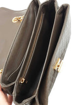 Celine Medium Quilted C Bag In Brown Leather Fw1026pxzdu
