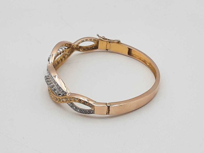 1.94ctw Diamonds 14k Yellow Gold 12.8 Grams Bracelet 9 Inch Sd0425ezxsa