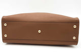 Fendi Peekaboo Brown Leather Top Handle Bag Eb0626pxzsa