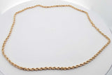 14k Yellow Gold Rope Chain Necklace 20.1 Grams 20 Inch Eb0426lixzsa