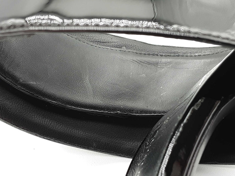 Giuseppe Zanotti Buckle Black Patent Leather Heels Size Eu 36 Do0725lorde