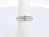 0.42 Cttw Diamond & 95% Platinum Wedding Band 7.4 Grams Size 6.25 Fw0326orrdu