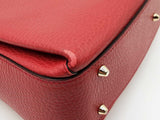 Gucci Interlocking G Red Leather Top Handle Bag Eb0726wxzdu