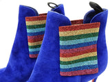 Christian Louboutin So Kate 100 Ankle Booty In Royal Blue Suede Size 8 Fw0826lxzdu