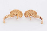 21k Yellow Gold Hoop Earrings 3.8 Grams Eb0226orxsa